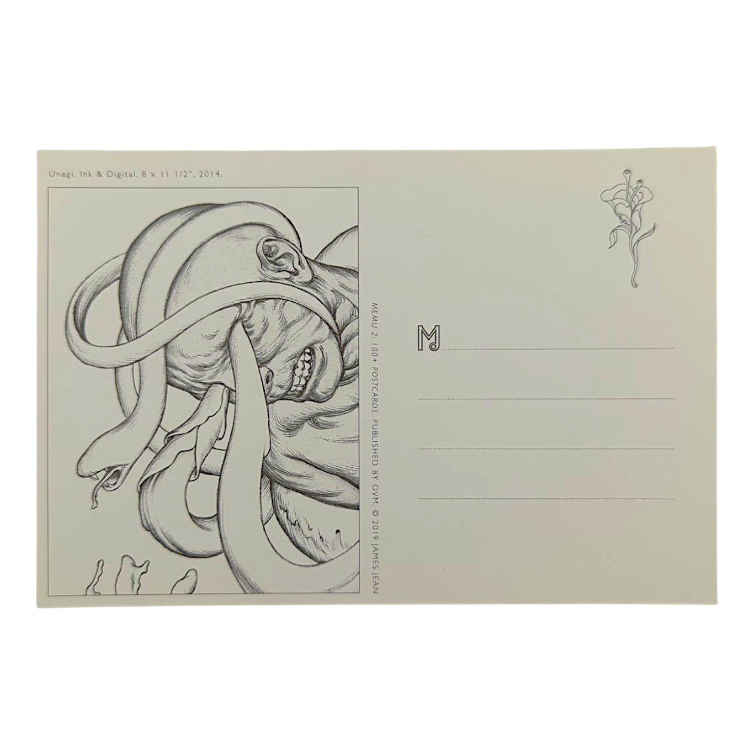 James Jean “Unagi” Postcard

Offset lithograph on postcard
4 x 6 in
Features a reproduction of James Jean’s "Unagi" (2014)