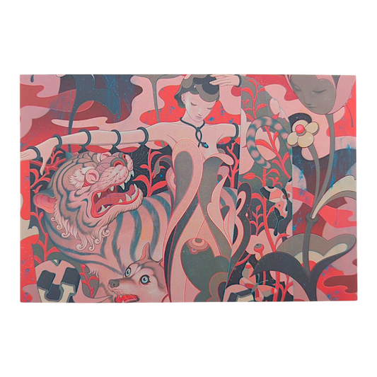 James Jean “Veil” Postcard

Offset lithograph on postcard
4 x 6 in
Features a reproduction of James Jean’s "Veil" (2019)