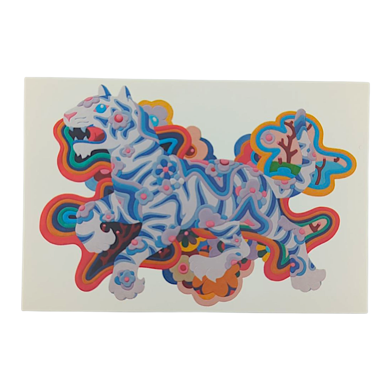 James Jean “White Tiger Rug” Postcard

Offset lithograph on postcard
4 x 6 in
Features a reproduction of James Jean’s "White Tiger Rug" (2022)