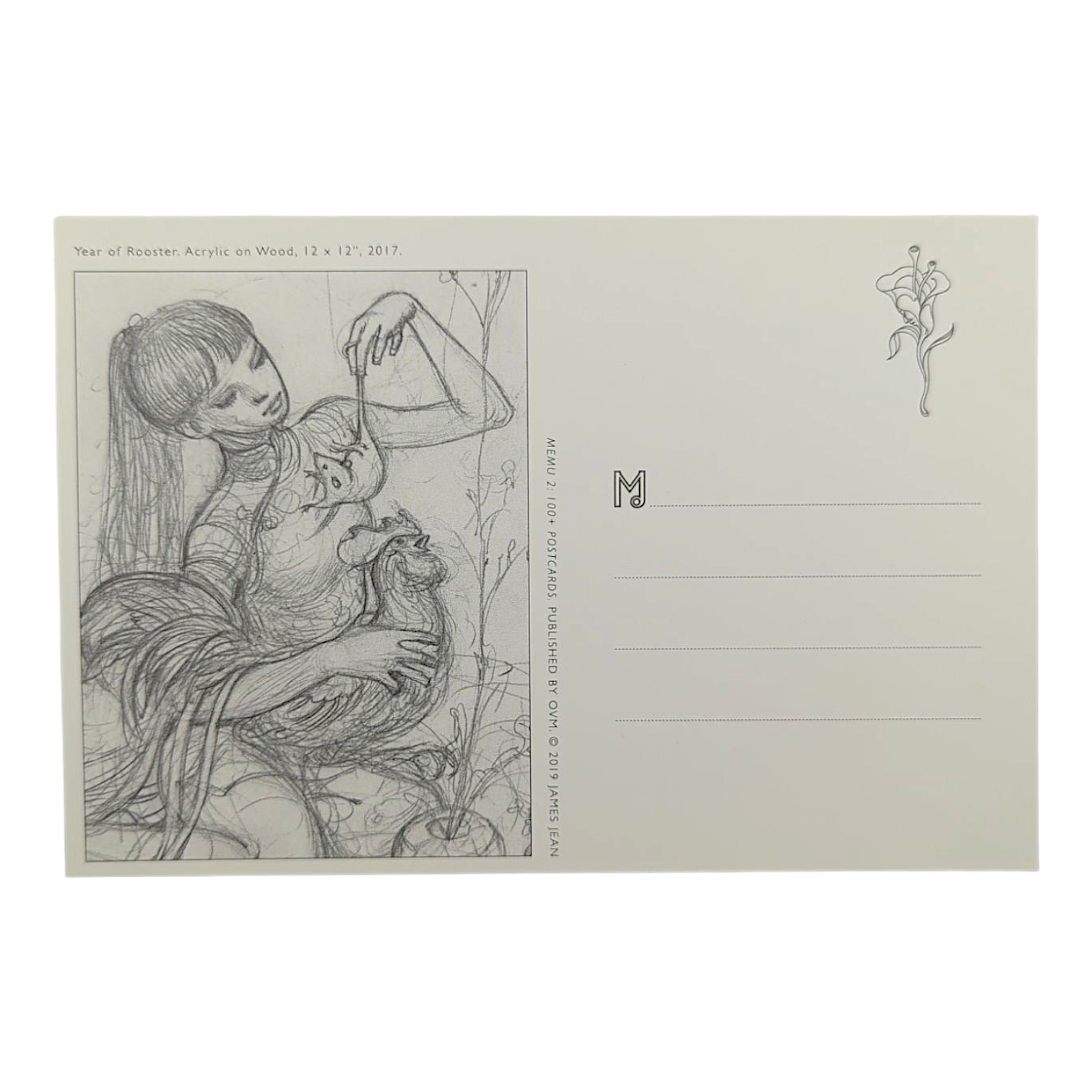James Jean "Year of Rooster" Postcard