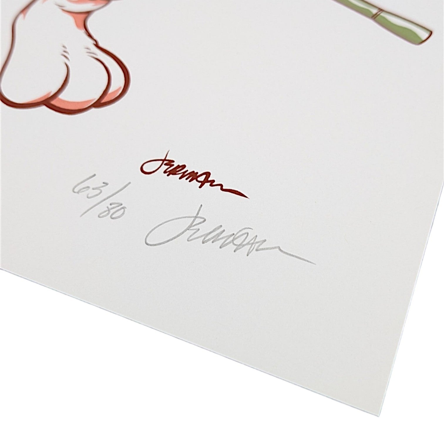 Jermaine Rogers Animal (Artist Edition), 2026 Screenprint on Cougar White gallery stock 9 x 12 in Edition of 80 Hand signed + numbered by the artist