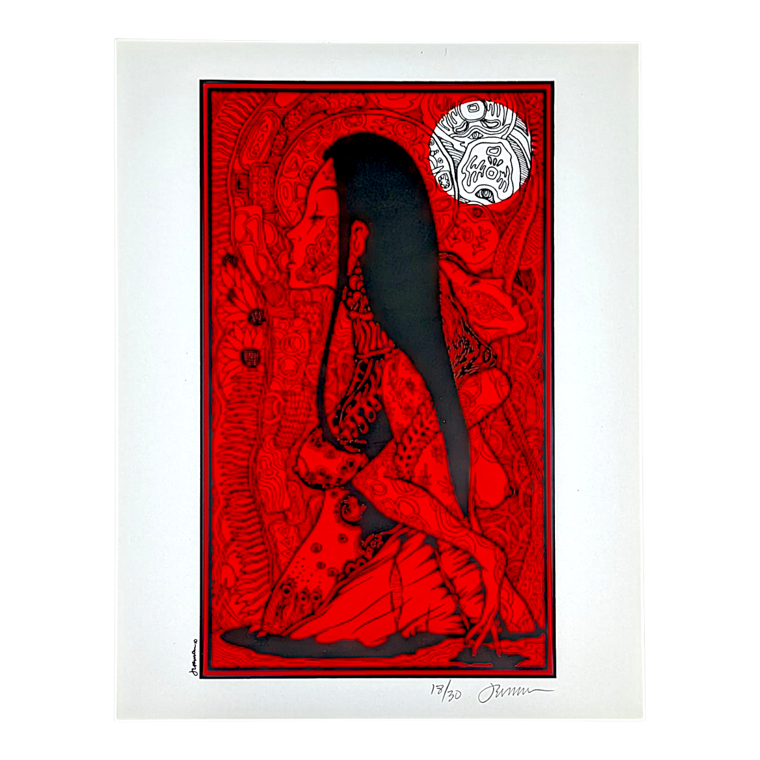 Jermaine Rogers 
Lamia (Red), 2015
Screen print
8.5 x 11 in
Edition of 30

Hand signed + numbered by the artist