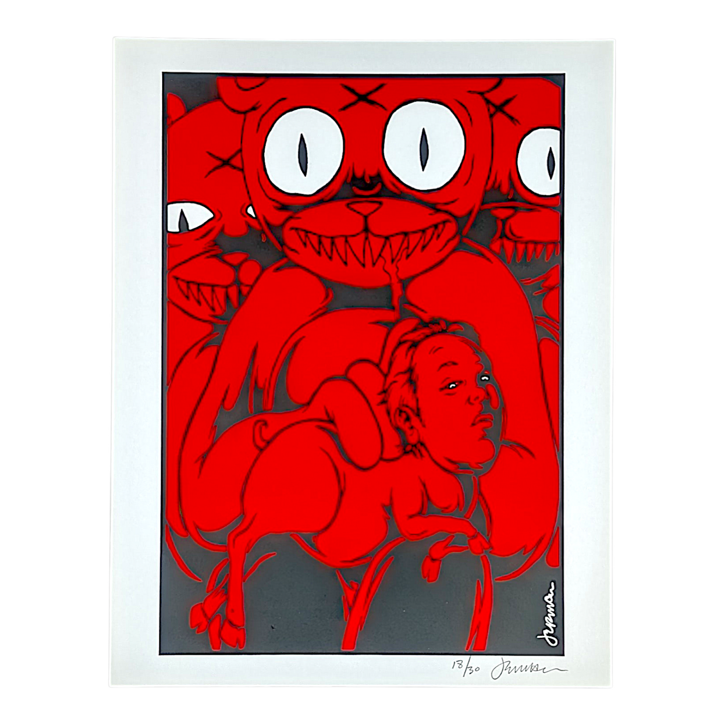 Jermaine Rogers 
Screen print
8.5 x 11 in
Edition of 30

Hand signed + numbered by the artist