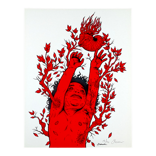 Jermaine Rogers 
Spring (Red), 2015
Screen print
8.5 x 11 in
Edition of 30

Hand signed + numbered by the artist