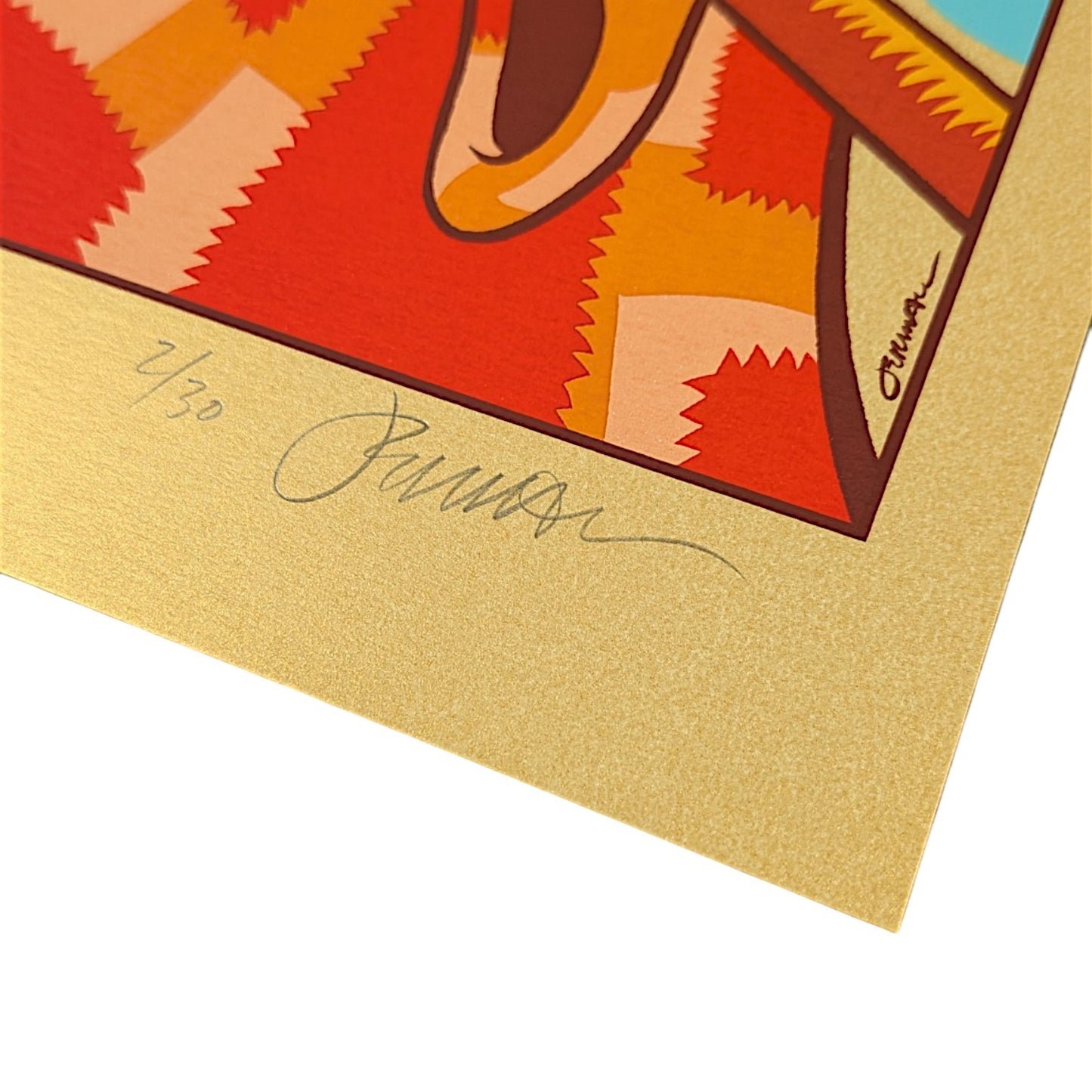 Jermaine Rogers Tired (of other solutions) (Stardream Gold), 2026 Screenprint on Stardream Gold stock with a semi-metallic finish. 9 x 12 in Edition of 30 Hand signed + numbered by the artist