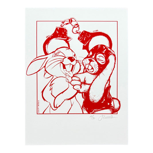 Jermaine Rogers
Tough Love (Keyline), 2026
Screen print on gallery white stock
9 x 12 in
Edition of 30

Hand signed + numbered by the artist
