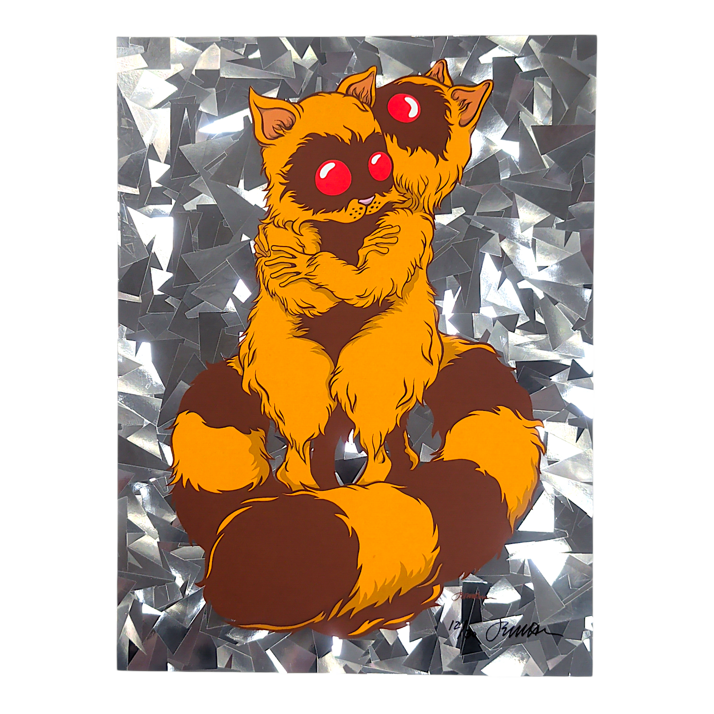 Jermaine Rogers 
We Carry Each Other (Shattered Foil), 2025 
Screen print 
9 x 12 in 
Edition of 30 

Hand signed + numbered by the artist 