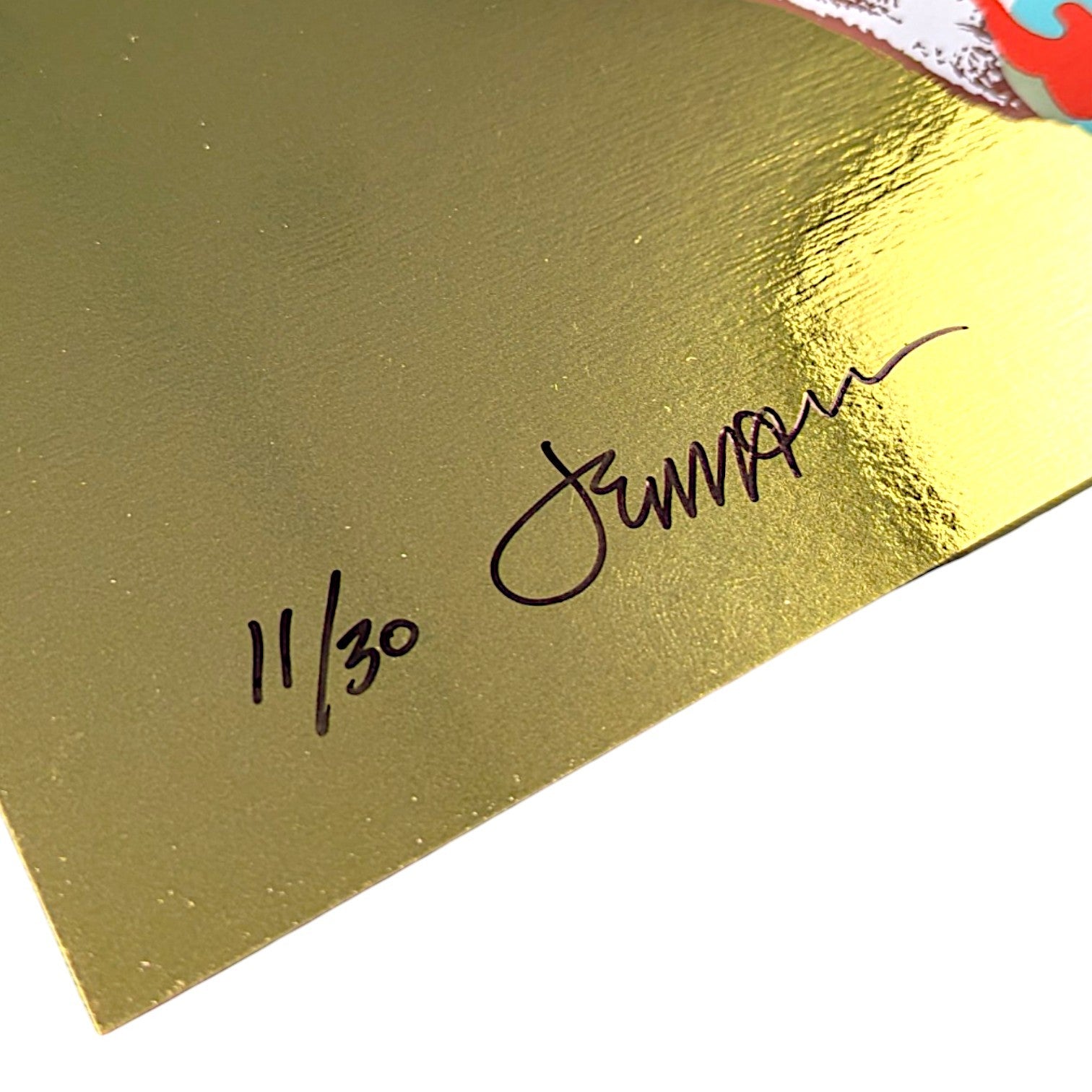 Jermaine Rogers We Carry Each Other...Until (Gold Foil) , 2026 Screenprint on Gold Foil stock 9 x 12 in Edition of 30 Hand signed + numbered by the artist