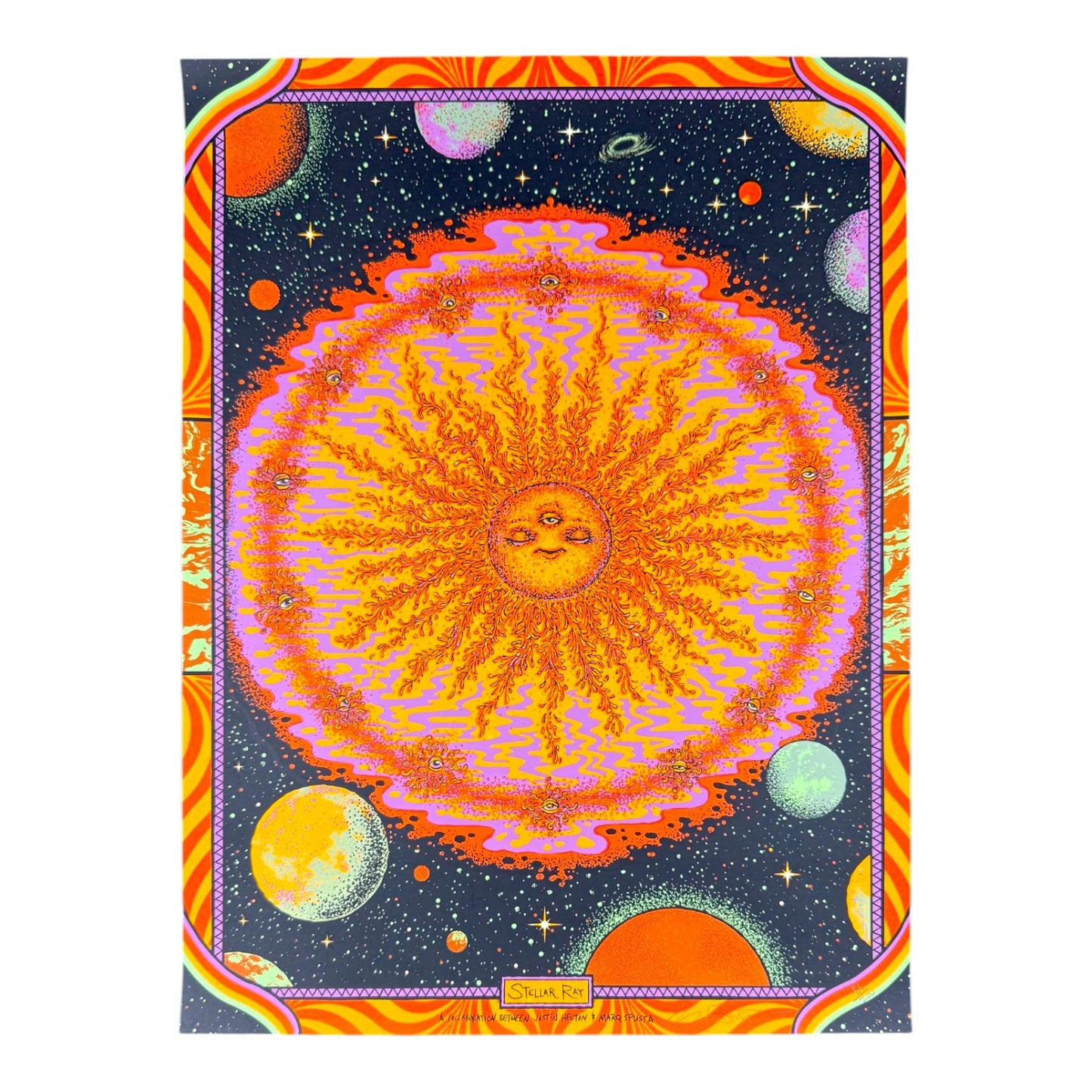 Marq Spusta x Justin Helton
Stellar Ray, 2026
Screen print
18 x 24 in
Edition of 200

Hand signed + numbered by the artist