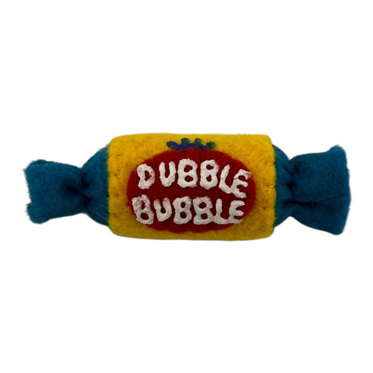 Lucy Sparrow
Dubble Bubble, 2025
Felt and acrylic paint
Approx. 1 x 1 x 3 in

Handmade felt soft sculpture painted by Lucy Sparrow. Hand signed on verso.