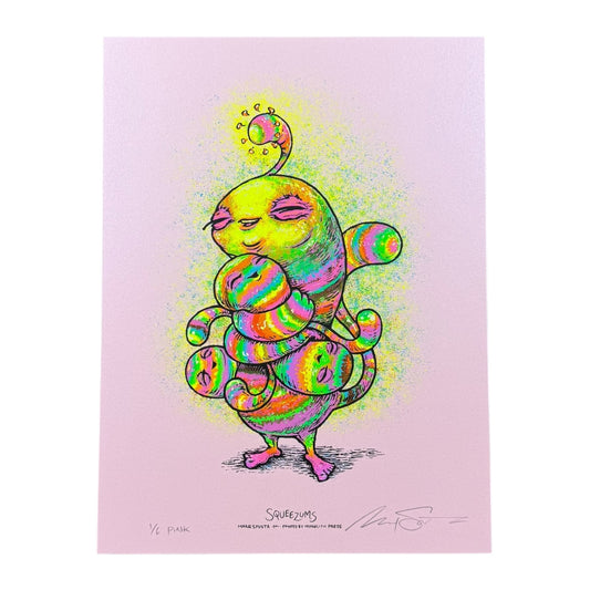 Marq Spusta "Squeezums" (Pink) Print