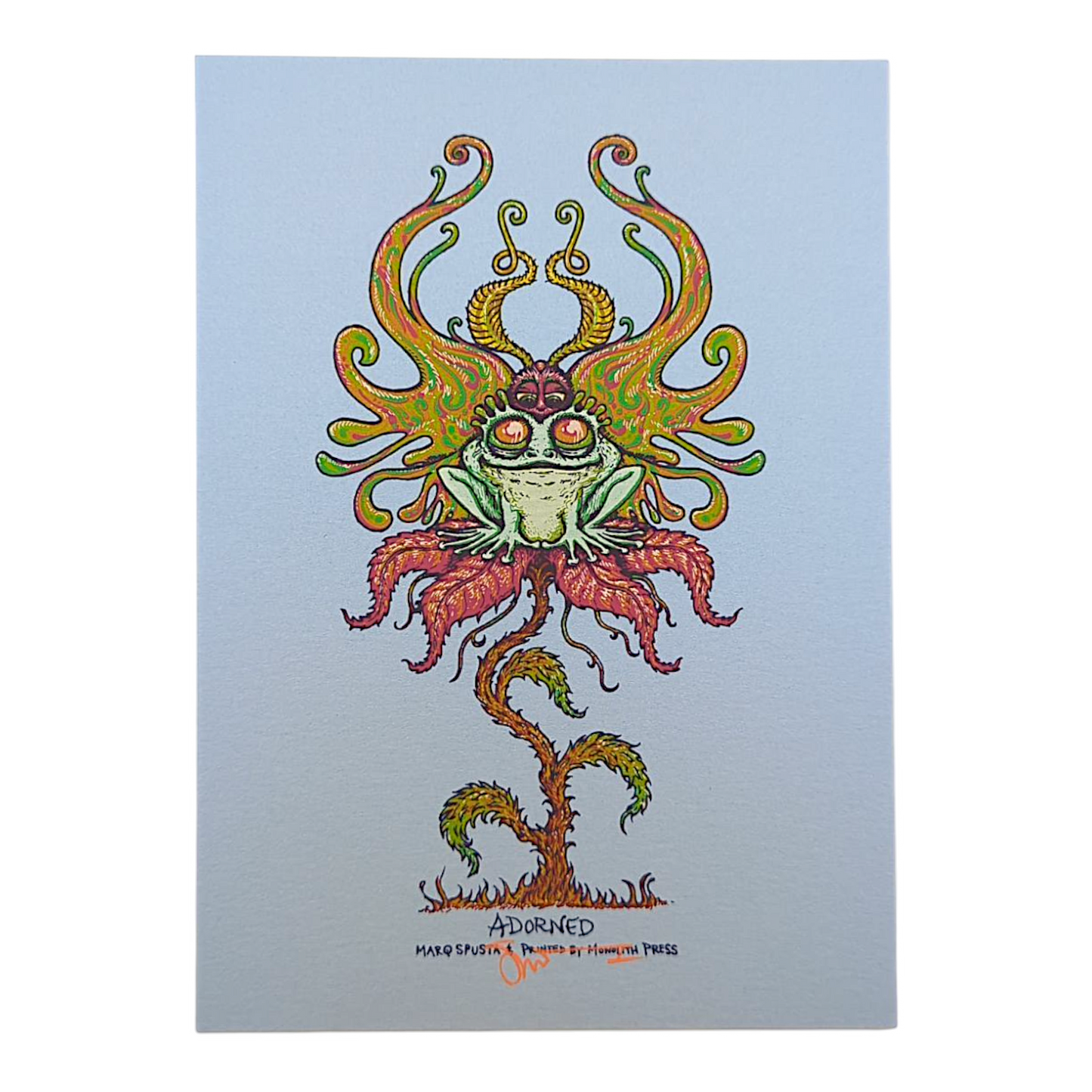 Marq Spusta 
Adorned (Opal), 2018 
Screen print  
5 x 7 in 

Hand signed by the artist 
