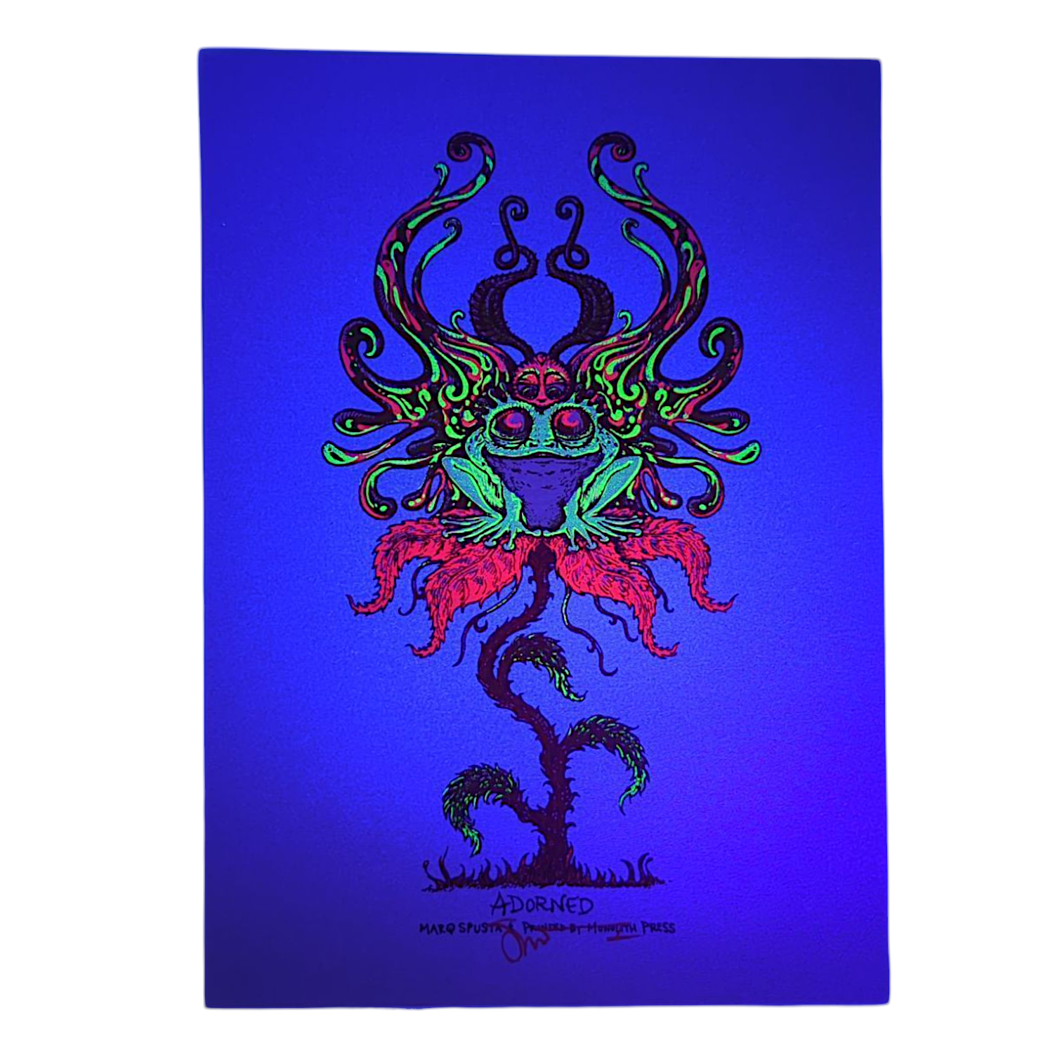Marq Spusta 
Adorned (Opal), 2018 
Screen print  
5 x 7 in 

Hand signed by the artist 