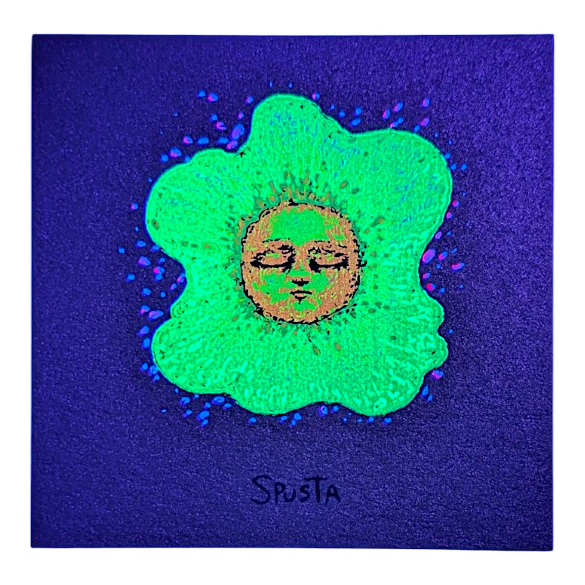 Marq Spusta
Baby Sun (Gold Shimmer)
Screen print
2 x 2 in

Plate Signed