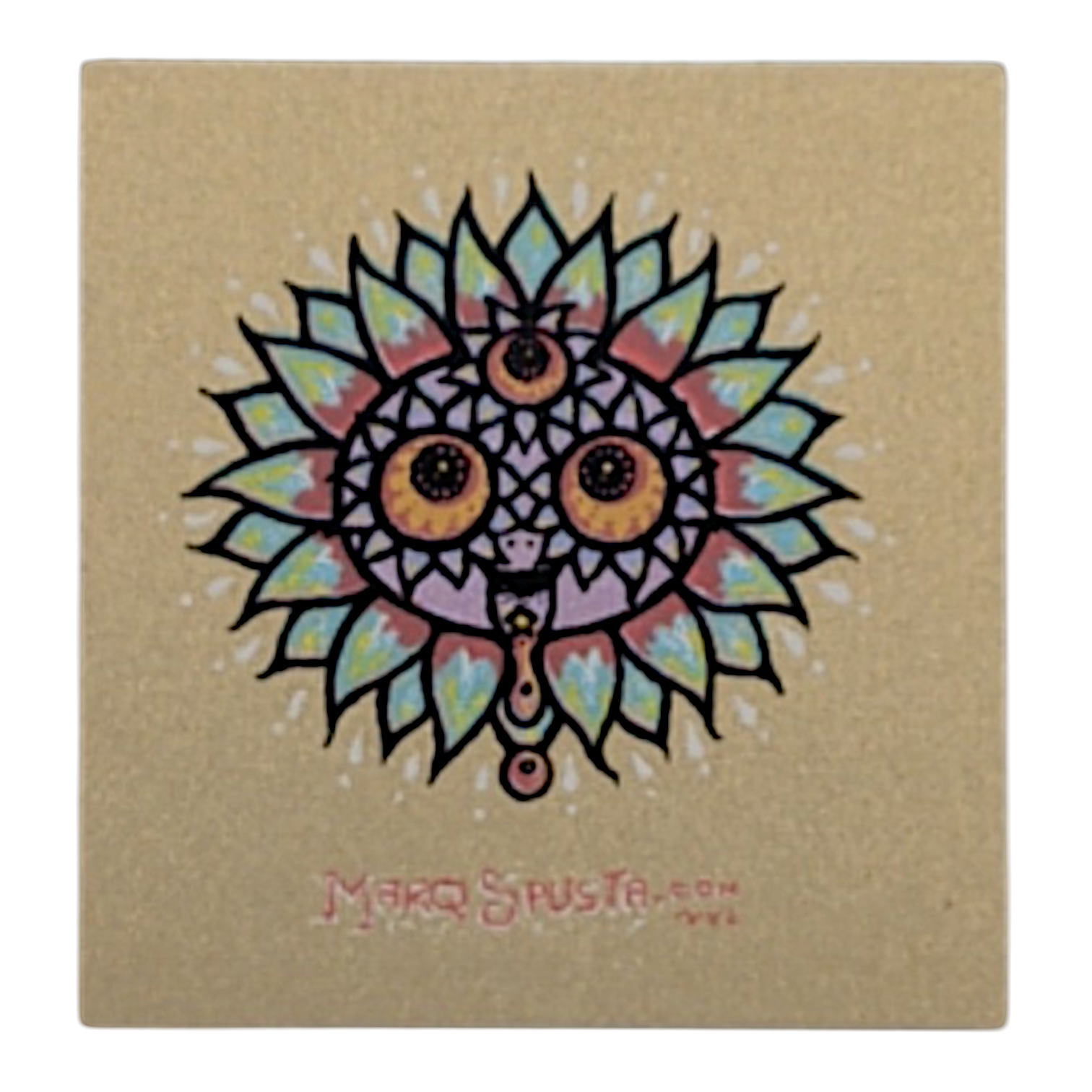 Marq Spusta
Bloomer (Listening Gold), 2013
Screen print
2 x 2 in 

Plate signed
