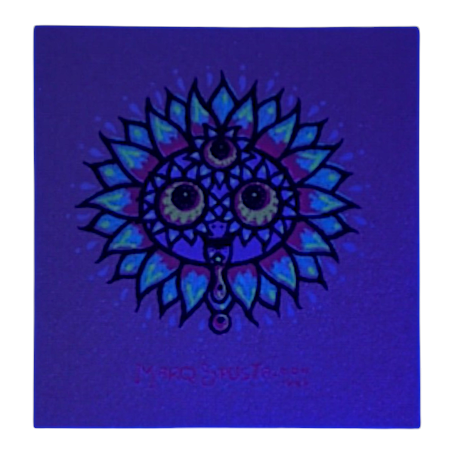 Marq Spusta
Bloomer (Listening Gold), 2013
Screen print
2 x 2 in 

Plate signed