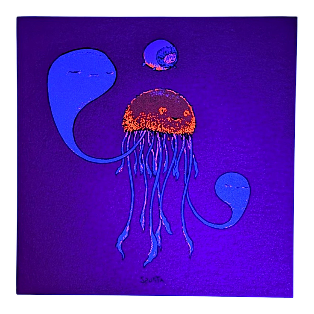 Marq Spusta
Bubbalicious (Red Shimmer), 2022
Screen print
4 x 4 in

Plate Signed