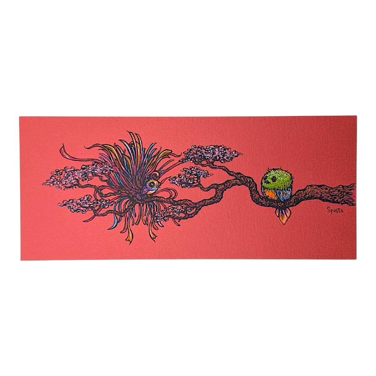 Marq Spusta
Exotica Erotica (Red Shimmer), 2020
Screen print
7 x 3 in

Plate Signed