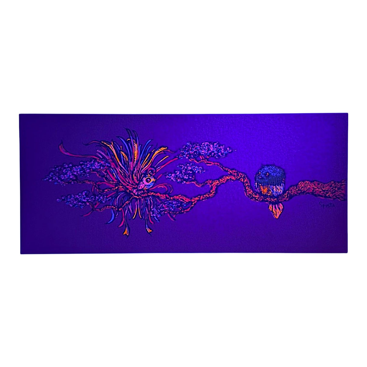Marq Spusta
Exotica Erotica (Red Shimmer), 2020
Screen print
7 x 3 in

Plate Signed