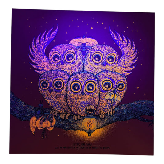 Marq Spusta "Eyes On You" (Orange) Mini Print