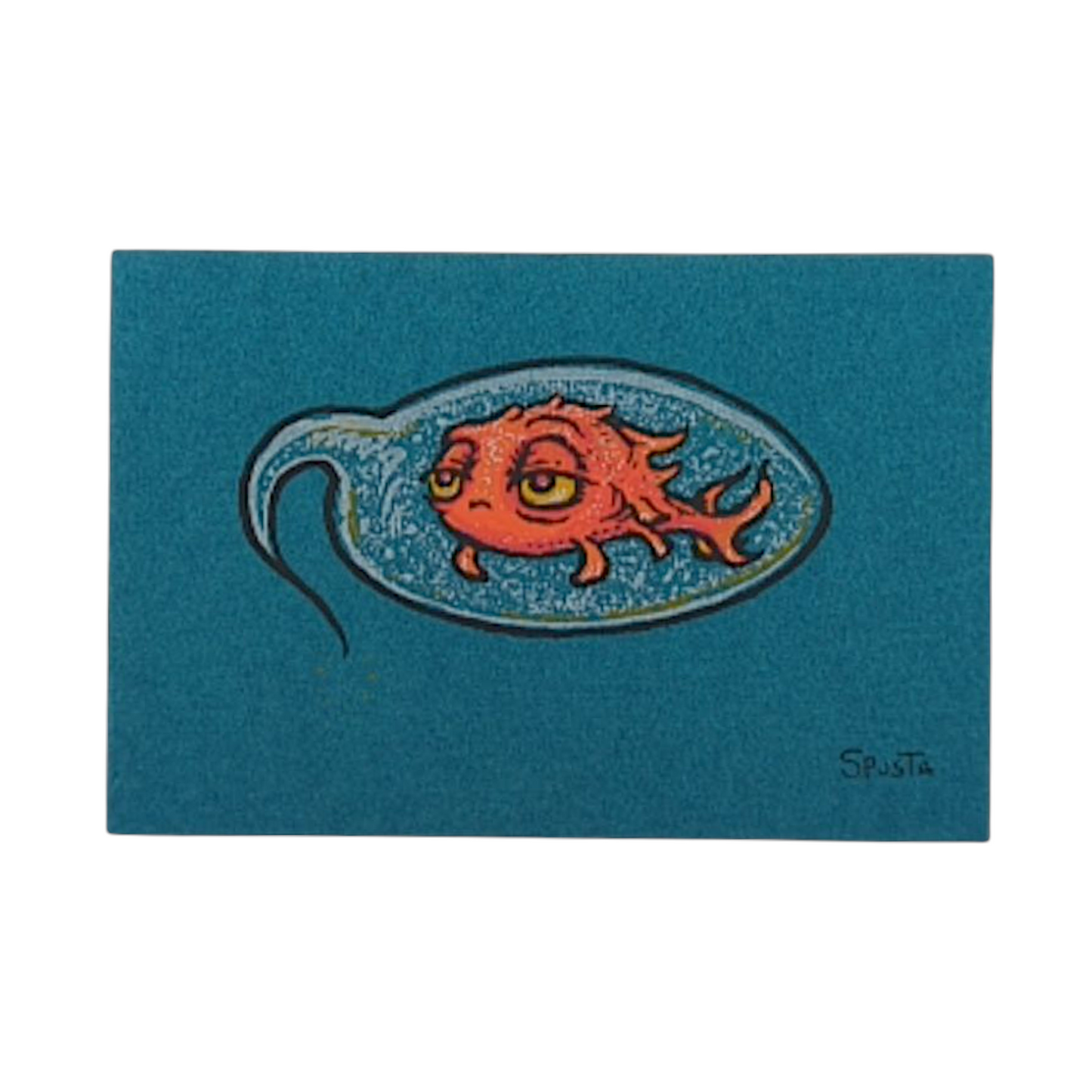 Marq Spusta Fish (Medium Teal Shimmer) Micro Print