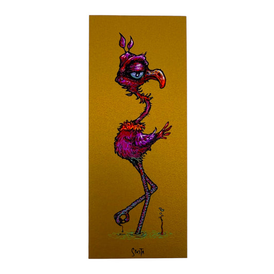 Marq Spusta "Flamingo" (Dirty Gold) Micro Print