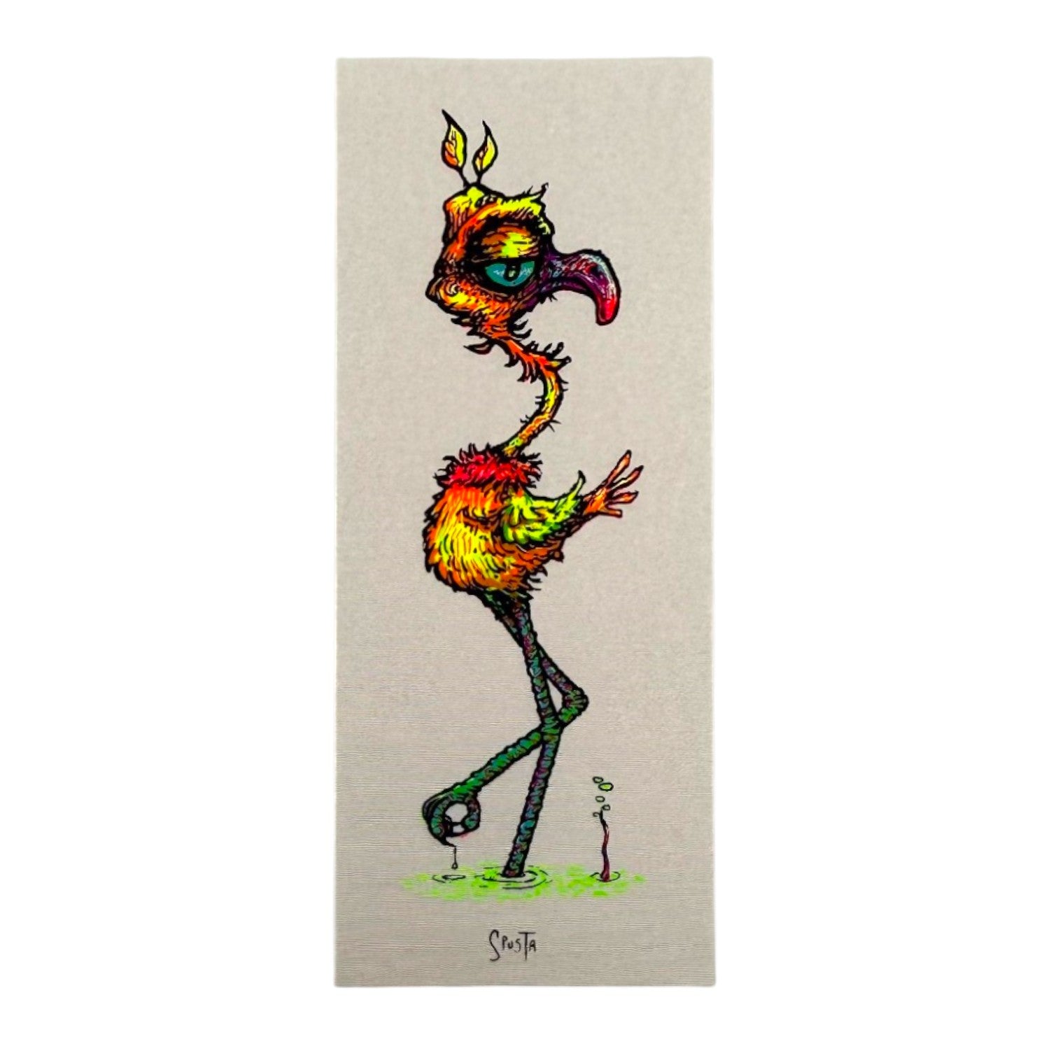Marq Spusta "Flamingo" (Pearlescent) Micro Print