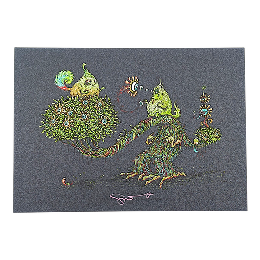 Marq Spusta
Florfuna (Black Shimmer), 2018
Screen print
5 x 7 in

Hand signed by the artist