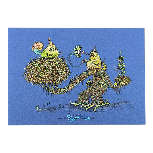 Marq Spusta
Florfuna (Blue Shimmer), 2018
Screen print
5 x 7 in

Hand signed by the artist