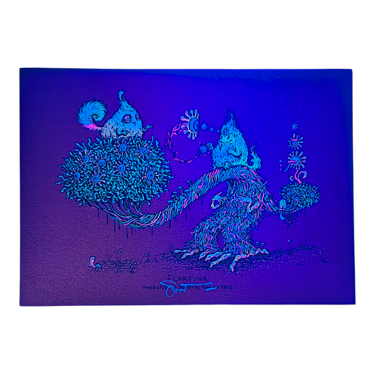 Marq Spusta
Florfuna (Cranberry Shimmer), 2018 
Screen print
5 x 7 in

Hand signed by the artist