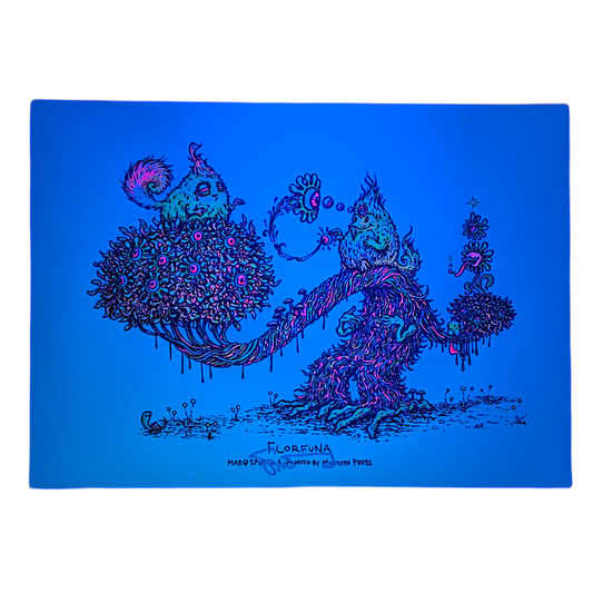 Marq Spusta
Florfuna (Mint Green), 2018
Screen print
5 x 7 in

Hand signed by the artist