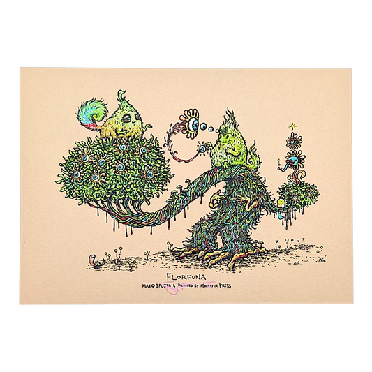 Marq Spusta
Florfuna (Tan Sandpaper), 2018
Screen print
5 x 7 in

Hand signed by the artist