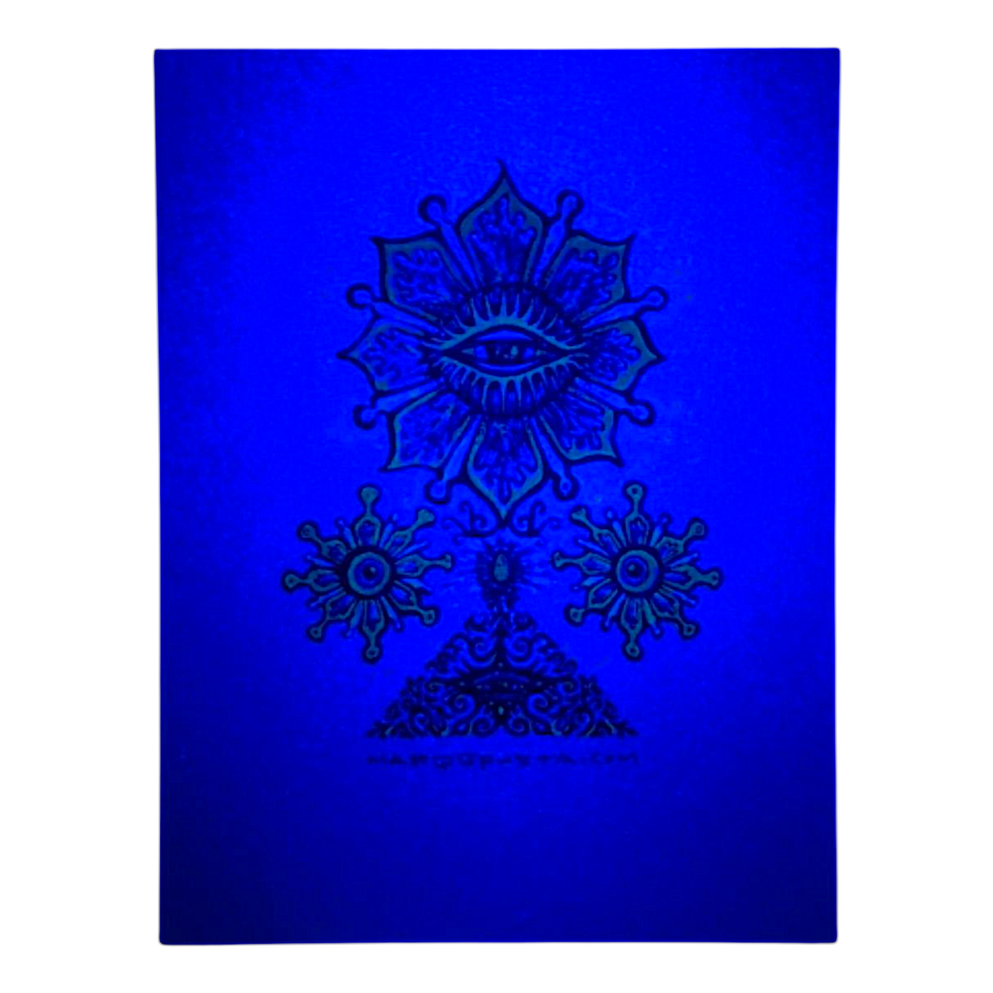 Marq Spusta 
Flowering Eye (Silver) 
Screen print 
3.5 x 4.5 in 

Plate signed 