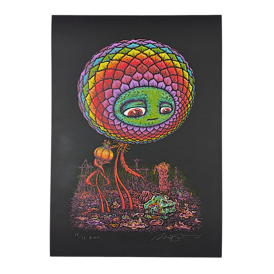 Marq Spusta 
Flowers in Filth (Black), 2020  
Screen print 
10 x 14 in 
Edition of 16 

Hand signed + numbered by the artist