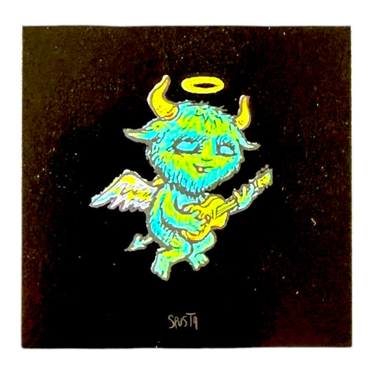 Marq Spusta "Guitarian Angel (Black Vinyl)" Mirco Print