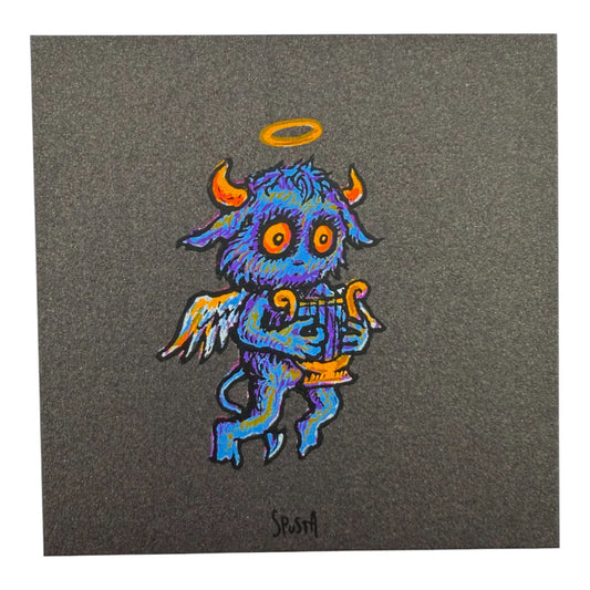 Marq Spusta Harp Angel (Black Shimmer) Micro Print