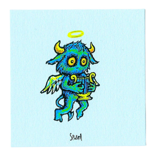 Marq Spusta Harp Angel (Light Blue Shimmer) Micro Print