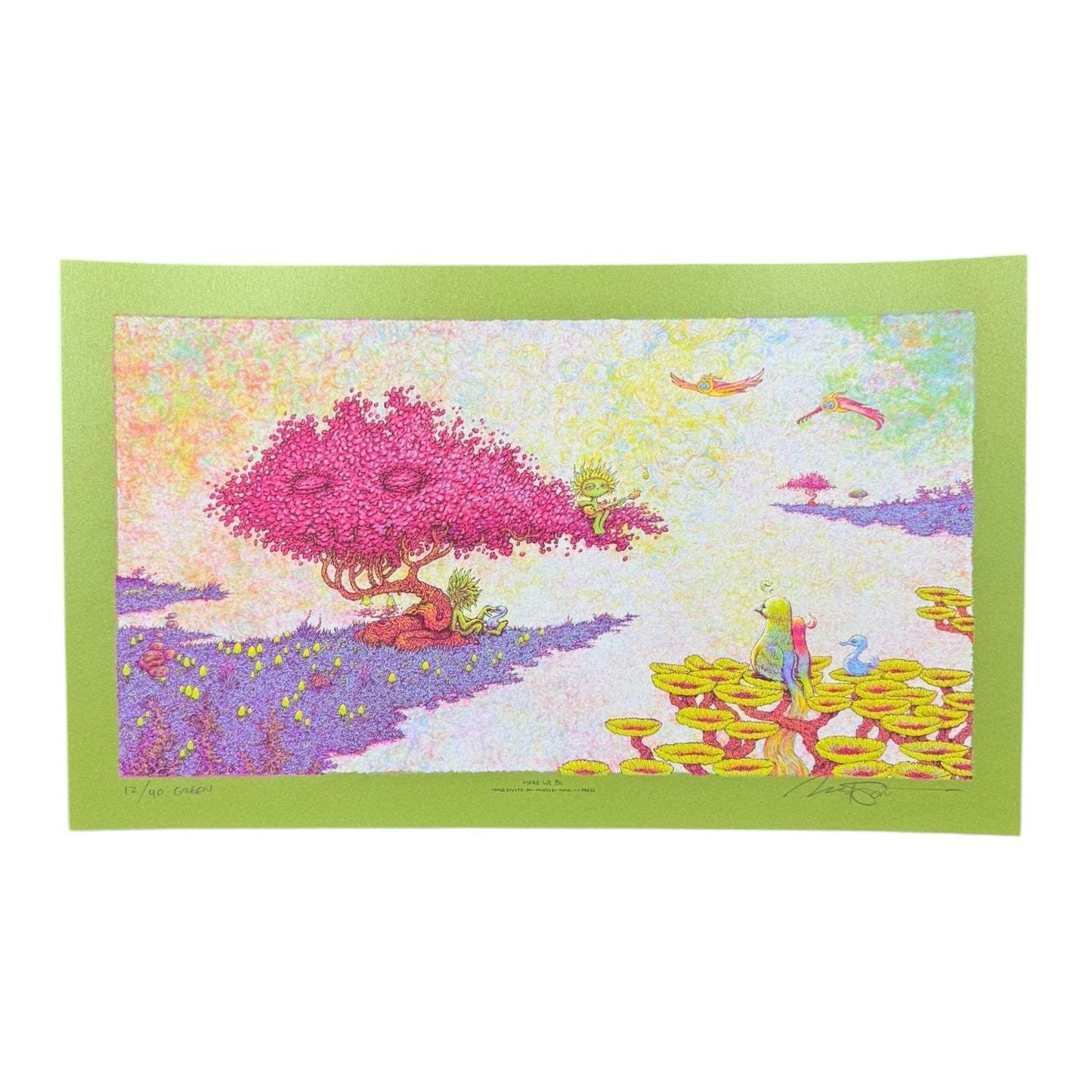 Marq Spusta "Here We Be" (Green) Print