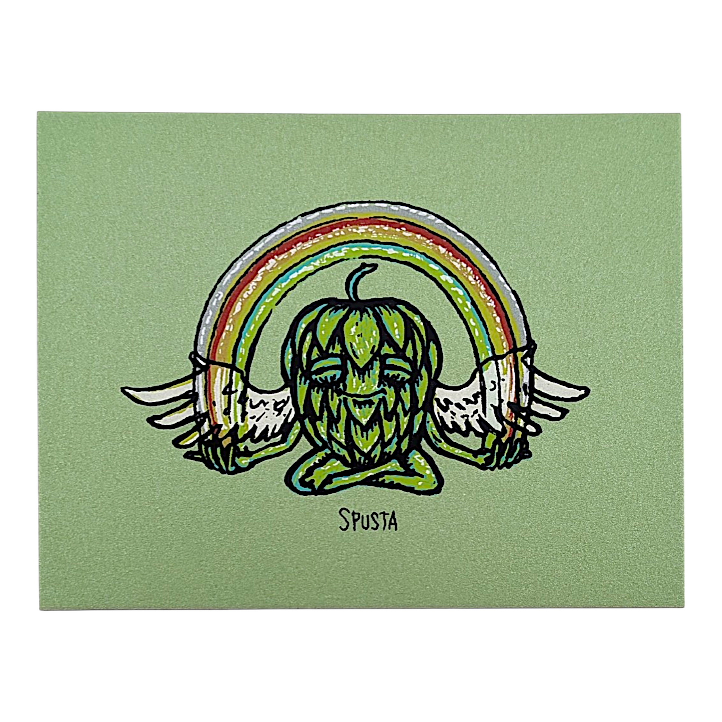 Marq Spusta
Hop Angel, 2018
Screen print
4 x 3 in

Plate signed