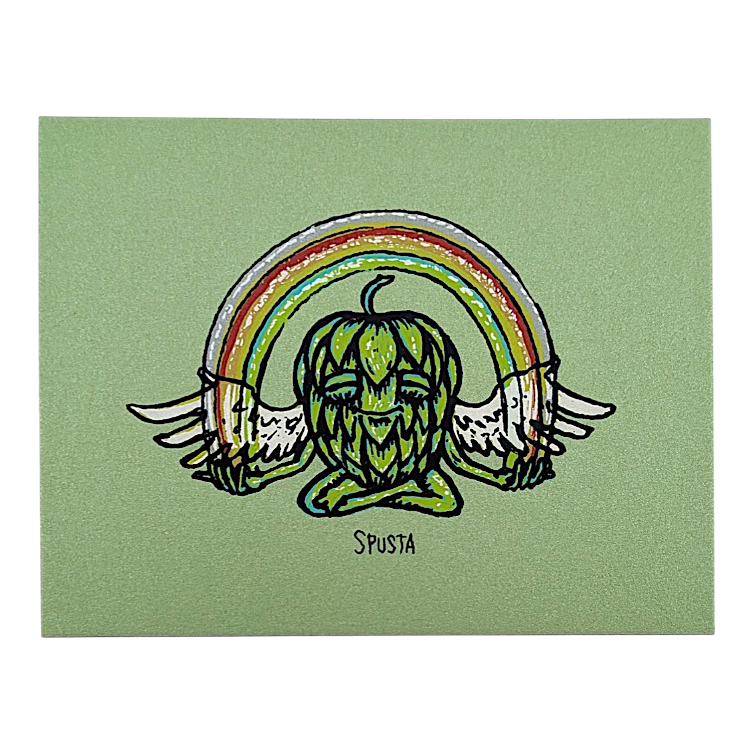Marq Spusta
Hop Angel, 2018
Screen print
4 x 3 in

Plate signed