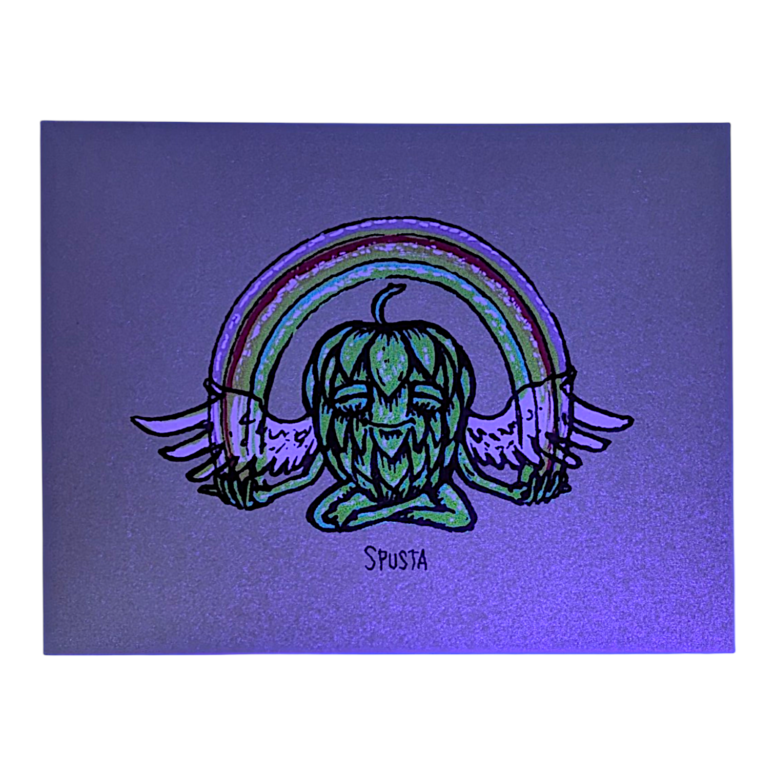 Marq Spusta
Hop Angel, 2018
Screen print
4 x 3 in

Plate signed