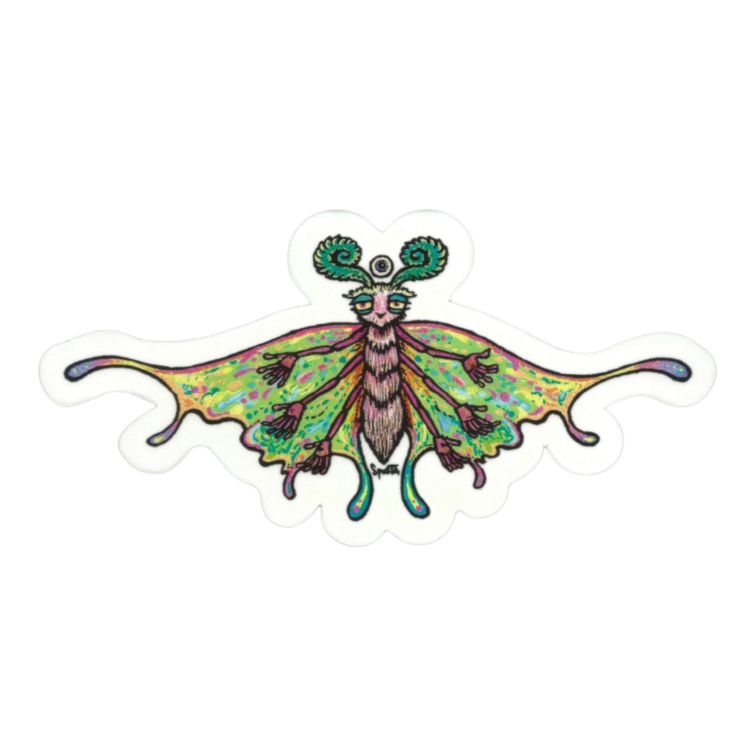 Marq Spusta Hug a Bug (Green) Sticker