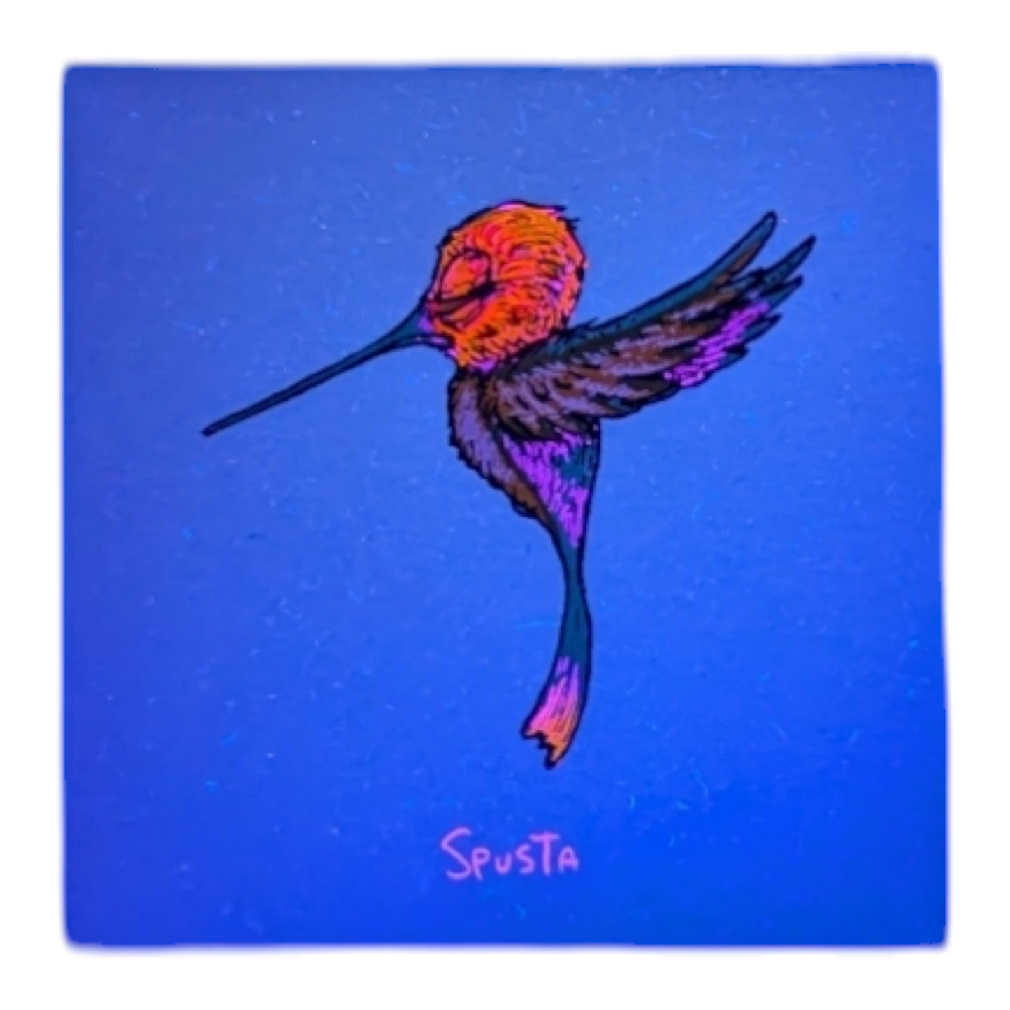 Marq Spusta
Hummingbird (Light Blue), 2022
Screen print 
3 x 3 in

Plate signed