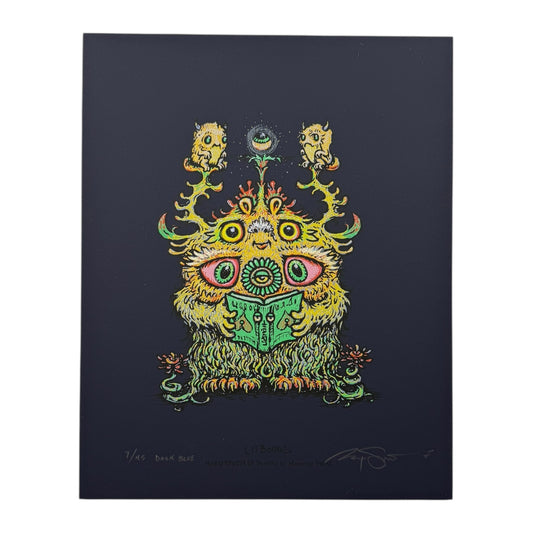 Marq Spusta "Lit Boogel" (Dark Blue) Print 