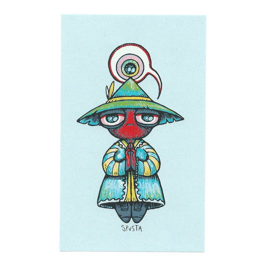 Marq Spusta Meditating Eye Guy (Light Blue) Micro Print