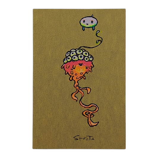 Marq Spusta
Untitled 
Screen print 
2 x 3 in

Plate signed