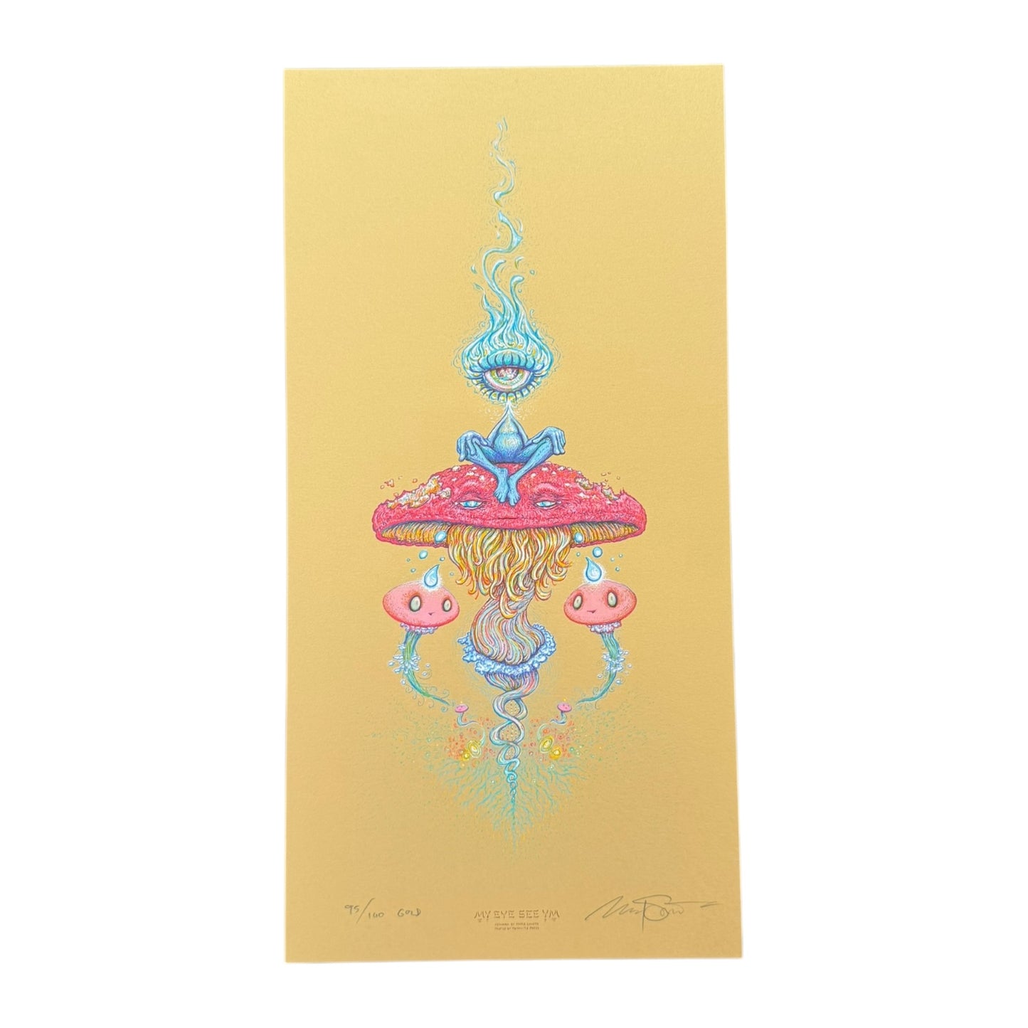 Marq Spusta "My Eye See YM" (Gold) Print