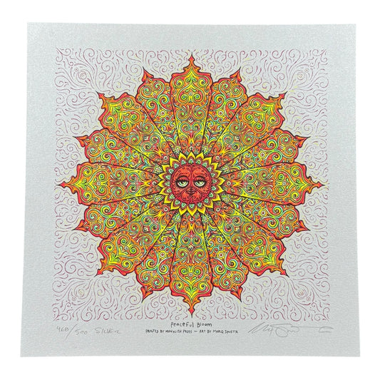 Marq Spusta "Peaceful Bloom" (Silver) Print