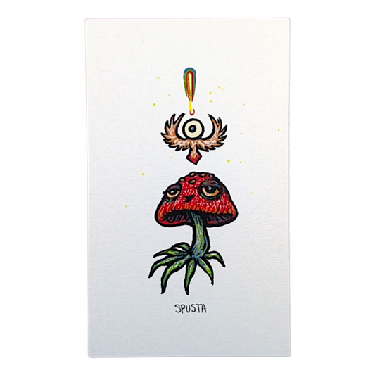 Marq Spusta Potshroom (Left Facing) Micro Print