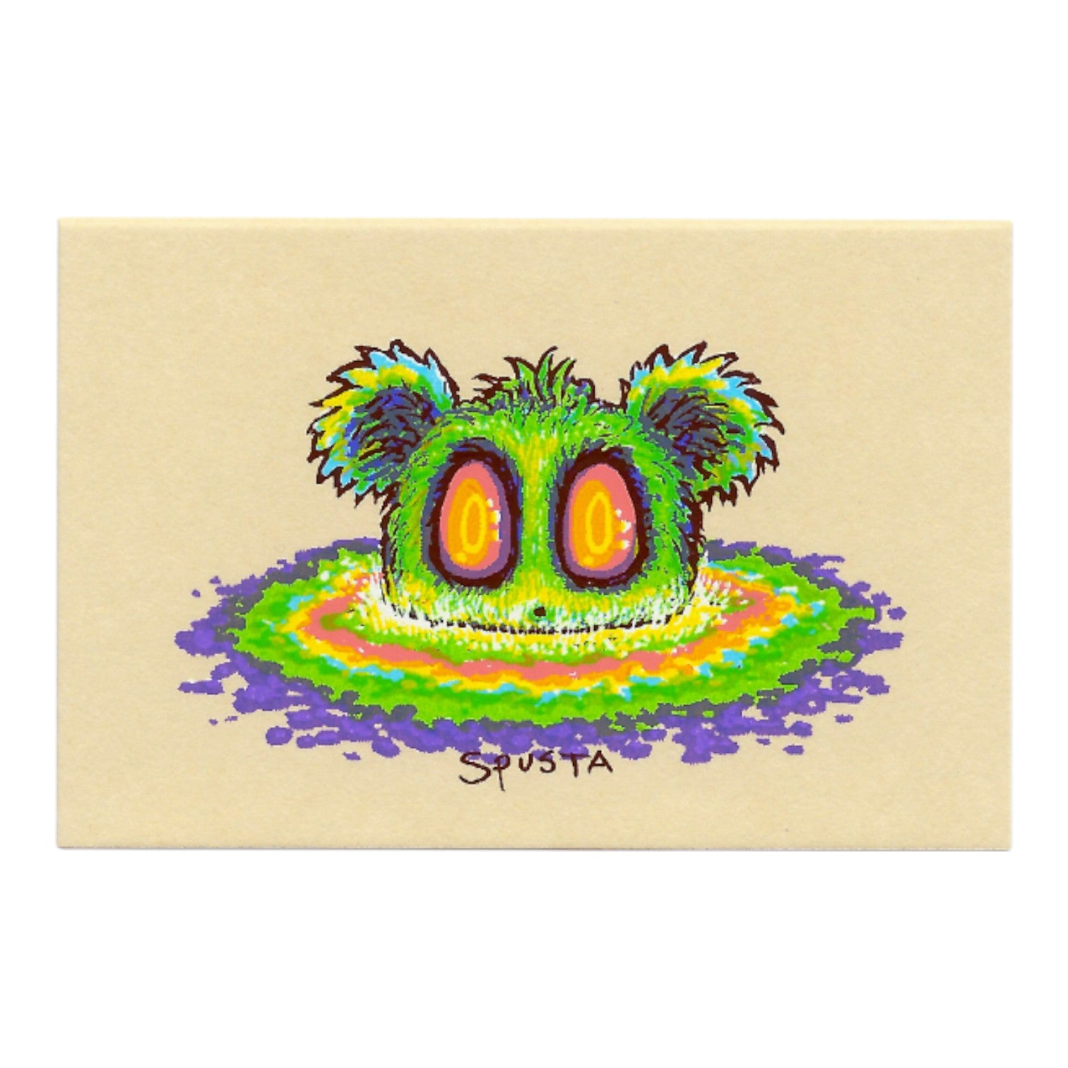 Marq Spusta "Puddles" (Cream) Micro Print